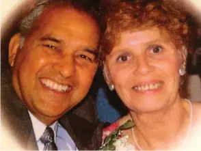  ??  ?? Devoted couple: Ian and Anne de Menezes