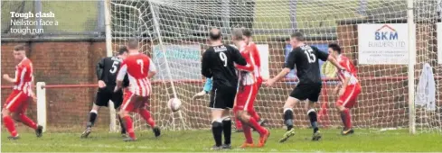  ??  ?? Tough clash Neilston face a tough run