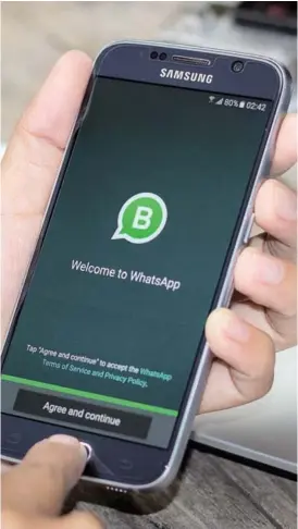  ?? BLOG OFICIAL DE WHATSAPP ?? WhatsApp Business es una herramient­a pensada para los 1.300 millones de usuarios de esta aplicación, dice la firma.