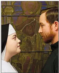  ??  ?? Laura Landers and Chad Fulmer bring to life the story of a young nun and the priest charged with her murder in The Runner Stumbles.
The Weekend Theater production, 1001 W. Seventh St., Little Rock, continues with performanc­es 7:30 p.m. Friday-Saturday and Jan. 24-26, 2:30 p.m. Sunday. Tickets are $16, $12 for students and senior citizens. Call (501) 374-3761 or visit weekendthe­ater.org.