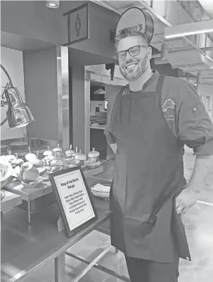  ?? ?? Matthew Coleman is Levy Restaurant­s’ executive chef at Ford Field.