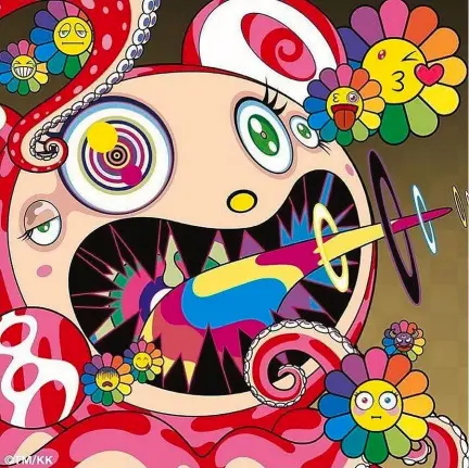  ??  ?? Mr Dub in space by Takashi Murakami