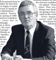  ??  ?? Ex-Hibs chairman Kenny Waugh.