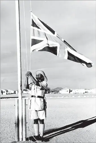  ?? PIC: BOPA ?? Union Jack hoisted in Botswana