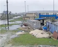  ??  ?? Damages sustained by Super Typhoon Yutu at Tinian.