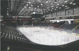  ?? NEWS FILE PHOTO ?? The home of the Medicine Hat Tigers — now known as Co-Op Place — sits empty prior to a game in 2017.