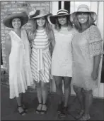  ?? Submitted photo ?? HATS OFF TO DEBS: Mrs. Lawrence Dodd, left, Catherine Dodd, Madelyn Lawrence and Mrs. Jay Shannon participat­ed in the “Hats off to Debs” mother-daughter luncheon.