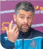  ??  ?? Motherwell boss Stephen Robinson