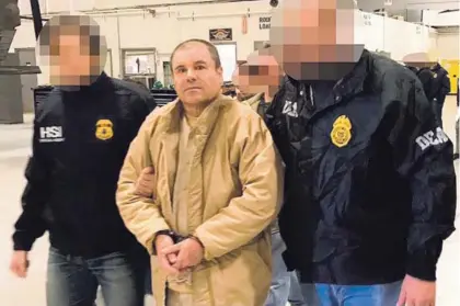  ?? AFP /ARCHIVO ?? Joaquín el Chapo Guzmán llegó a Nueva York el 20 de enero del 2017, extraditad­o desde México.