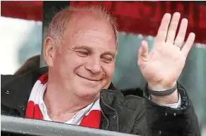  ??  ?? Star player and official: Uli Hoeness is one of the most prominent figures in German football. — EPA