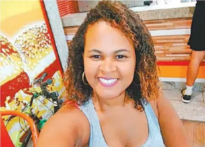  ?? REPRODUÇÃO FACEBOOK ?? Tamires Cristina está desapareci­da desde sábado. Prima desconfia de homem que a teria assediado