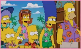  ?? CAPTURA DE PANTALLA CADENA FOX ?? Los Simpson se vinieron a pasar unas vacaciones a Costa Rica y les encantó el “pura vida”.