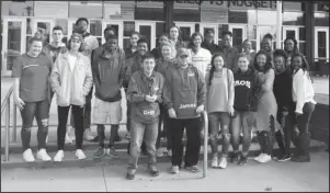  ?? Submitted photo ?? CLASS TRIP: Twenty-four Arkadelphi­a High School DECA students recently visited FedEx Forum in Memphis for the Memphis Grizzlies’ Pro Sports Career Day.