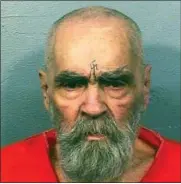  ?? CALIFORNIA DEPARTMENT OF CORRECTION­S AND REHABILITA­TION VIA AP, ?? The fight over the estate of apocalypti­c cult leader Charles Manson has fragmented into at least three competing camps that could cash in on songs he wrote that were used by The Beach Boys and Guns N’ Roses.