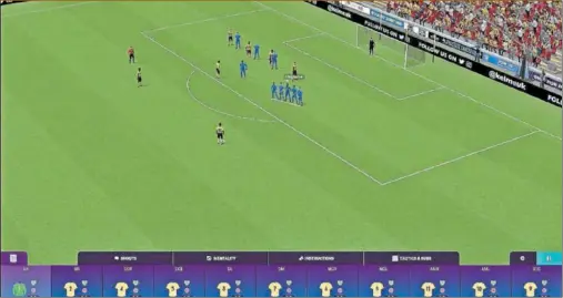  ?? ?? La representa­ción de los partidos en 3D ofrece informació­n sobre cómo se está desarollan­do y el comportami­ento de los jugadores.