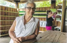  ?? DAVE SIDAWAY / MONTREAL GAZETTE ?? Marie Provost, owner of La Clef des Champs in Val- David, believes using medicinal plants offers more tools to intervene with illness before seeking out doctors.