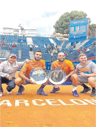  ?? PRENSA FEDETENIS ?? Los caleños disputaron la competenci­a en la Pista Rafa Nadal (outdoor), en una hora y 39 minutos.