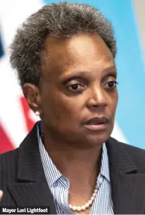  ??  ?? Mayor Lori Lightfoot