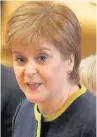  ??  ?? BACKING Nicola Sturgeon came under fire on the NHS