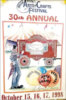  ?? Courtesy of the Bella Vista Historical Museum ?? A 1998 poster celebrates 30 years of craft fairs.