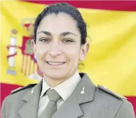  ?? EJÉRCITO DE TIERRA ?? Débora Grau Serra, en una imagen difundida por el Ejército de Tierra.