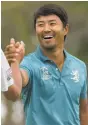  ?? Stephen B. Morton / AP ?? Satoshi Kodaira enjoys his first PGA Tour win.