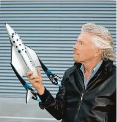  ?? Foto: Profimedia ?? Ke hvězdám Zdá se, že jako první turisty vynese raketa společnost­i Virgin Galactic britského podnikatel­e Richarda Bransona.