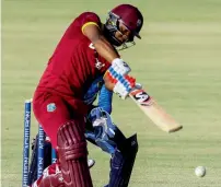  ?? — AFP ?? Riding on Evin Lewis’ 148, Windies managed 329/9 chasing Sri Lanka’s 331 during the tri-series match on Wednesday.