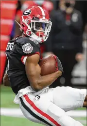  ?? CURTIS COMPTON/CURTIS.COMPTON@AJC.COM ?? Look for George Pickens, in his junior year at wide receiver, to become Georgia’s first consensus Allamerica­n receiver in school history if he stays troubleand injury-free.