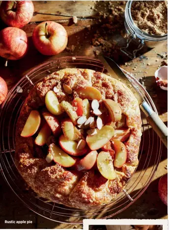  ??  ?? Rustic apple pie