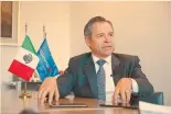  ?? FOTO EE: HUGO SALAZAR ?? Manuel Romo, director del todavía Citibaname­x, confirmó que la Oferta Pública Inicial de Banamex será en el 2025.