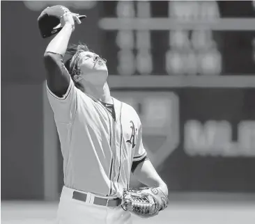  ?? ANDA CHU/STAFF ?? Rookie Daniel Mengden hasn’t received much offensive support, with the A’s scoring only four runs in his first three starts.