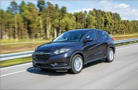  ?? HONDA ?? The 2016 Honda HR-V is not prestigiou­s, but it’s right in nearly every other way.