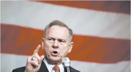  ?? BRYNN ANDERSON/AP ?? A new document shows that an effort to influence the 2017 Senate election in Alabama was inspired by Russian disinforma­tion teams. Republican Roy Moore narrowly lost.