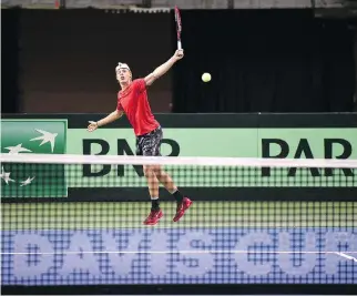  ?? ED KAISER ?? Tennis Canada is hoping Denis Shapovalov can carry his hot summer play into this weekend’s Davis Cup tie against India in Edmonton.