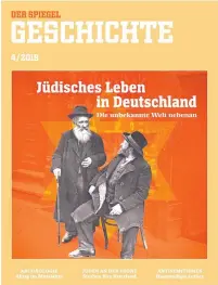  ?? (Twitter screenshot) ?? THE COVER of the ‘Spiegel’ August issue shows two Eastern European ultraOrtho­dox Jews.