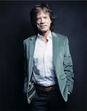  ?? AP PHOTO ?? Mick Jagger of the Rolling Stones poses for a portrait in New York. The Rolling Stones frontman, who will tour America next spring with his iconic band, says live shows give him a rush that can’t be matched and is the reason that at 75, he still loves touring.