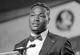  ?? CHUCK BURTON/ASSOCIATED PRESS ?? Florida State’s Derwin James: “I rather win the championsh­ip. Just winning the Heisman doesn’t mean you win the championsh­ip. I want to win the championsh­ip.”