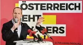  ??  ?? Strolz zu seiner Wiederwahl als Obmann: „Ich habe noch Kraft“ APA