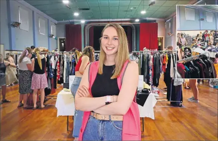  ?? Pictures: Megan Fisher ?? Bag a bargain: Creator of Regional Rummage Nicole Morse at the successful first event’s site; Above right: The event is set to run from 10 am to 2 pm at Victory Hall in Tatura.