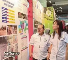  ??  ?? PAMERAN yang disediakan.