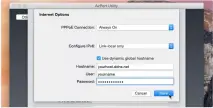  ??  ?? Use Dynamic DNS for a consistent server name for your Airport-connected gear.