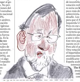  ??  ?? Líder con poder amputado.
Mariano Rajoy, jefe de Gobierno y candidato del PP.