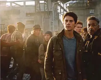  ??  ?? In The Death Cure, the team meets new allies.