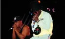  ??  ?? Chuck D and Flavor Flav perform at Reading in 1992. Photograph: MH