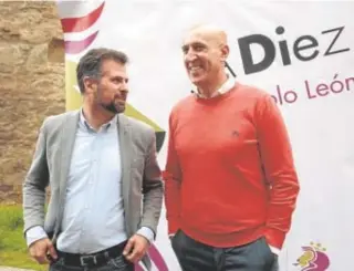  ?? ICAL ?? Luis Tudanca y José Antonio Diez, en el cierre de campaña en León//