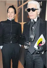  ?? GETTY IMAGES ?? Dynamic Duo: Amanda Harlech and Karl Lagerfeld in 2012
