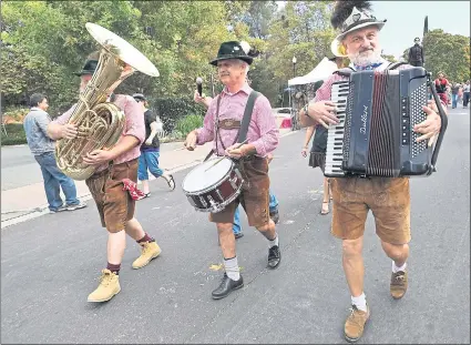  ?? STAFF FILE PHOTO ?? The Internatio­nals will play Oktoberfes­t festivals in the East Bay, Peninsula and South Bay this season.