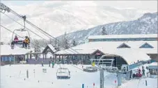  ?? Hal Williams Photograph­y Inc. ?? RIDING the Two Creek Chairlift (and other lifts) at the Aspen Snowmass resort in Colorado can be done for $6.50 on Dec. 15.