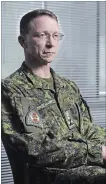  ?? JUSTIN TANG THE CANADIAN PRESS ?? Lt.-Gen. Charles Lamarre says allies have been closely following as the military spent a year developing its policy on marijuana use.